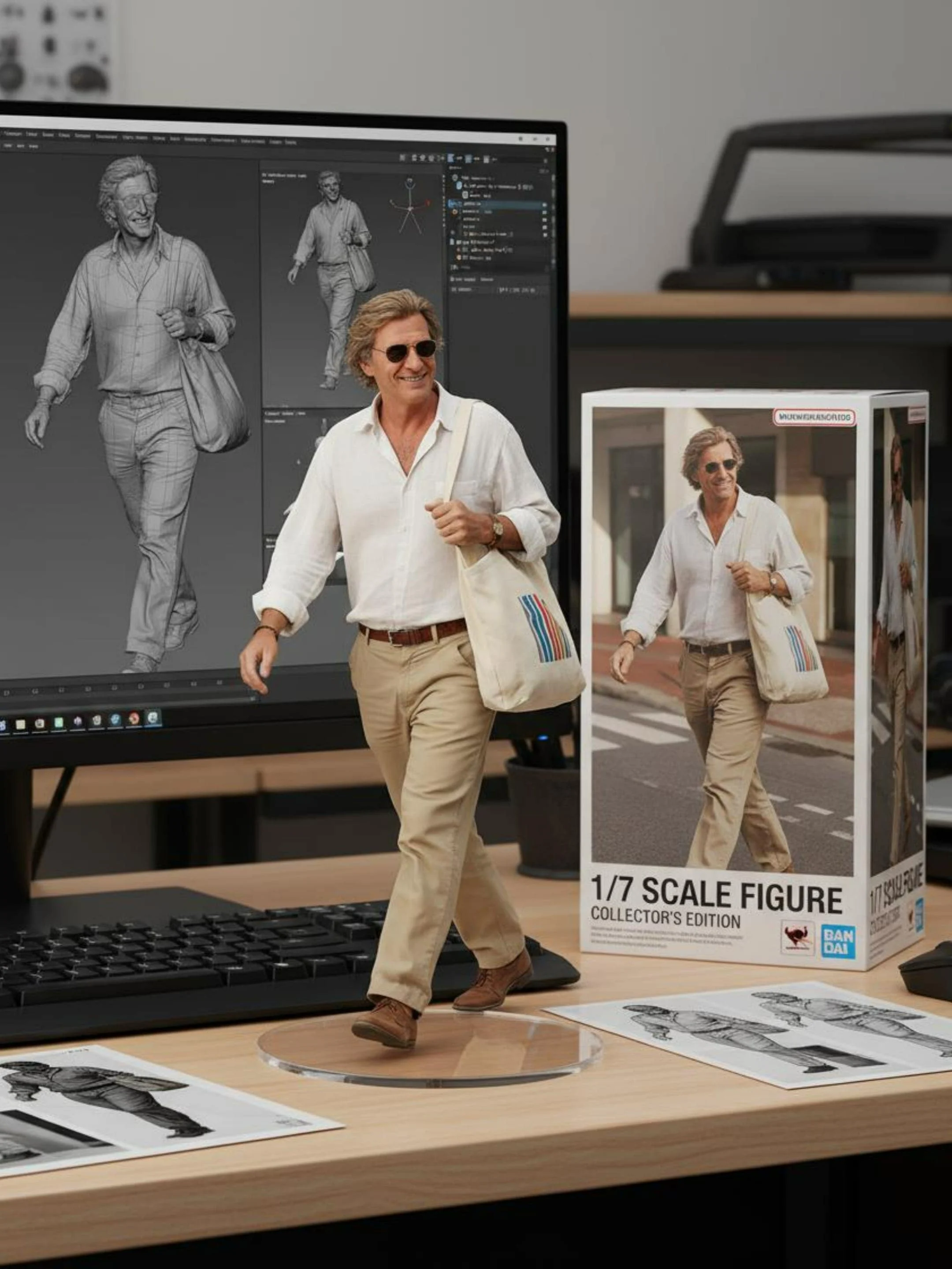 1. Nano Banana 3D Figure - Generated result